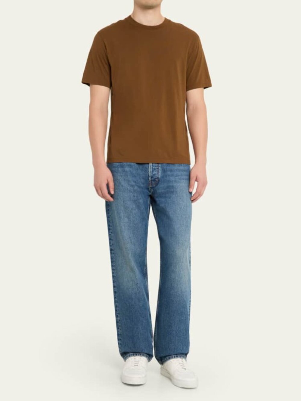 FRAME Relaxed Blue Wash Straight Leg Denim Jeans In Collegiate 31